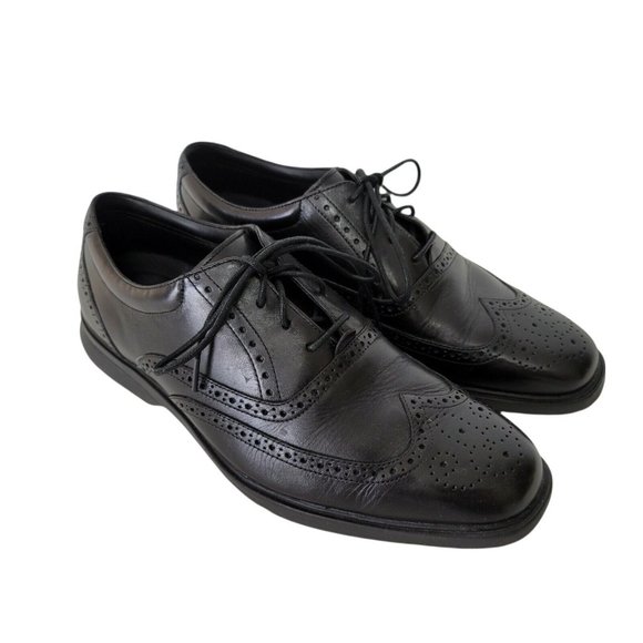 Rockport DresSports Shoes Mens 8W Black Casual Dress K32570 - Picture 1 of 8